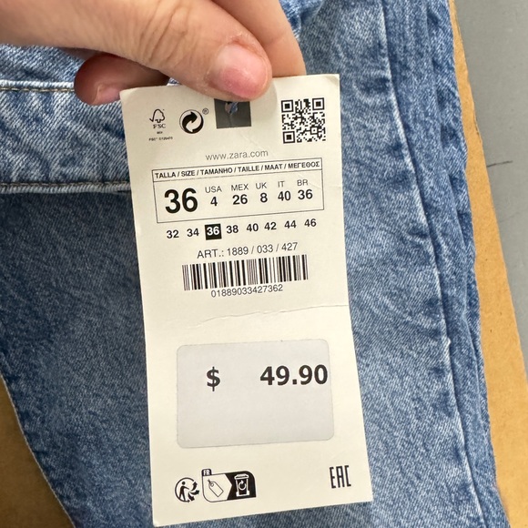 Z1975 MOM FIT JEANS WITH A HIGH WAIST - Picture 9 of 10